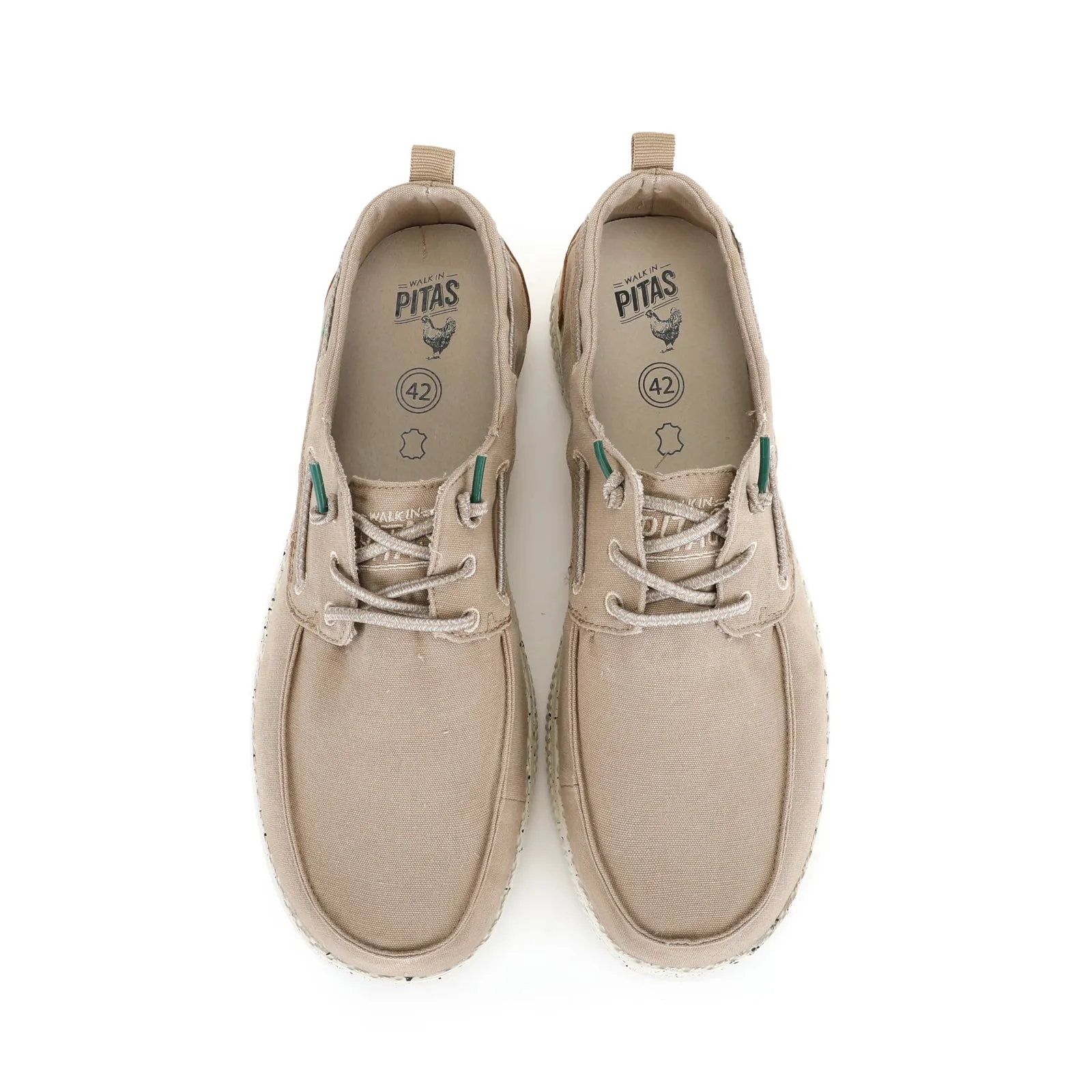 WP150 Jack Sandy Canvas Easy-On Deck Shoes