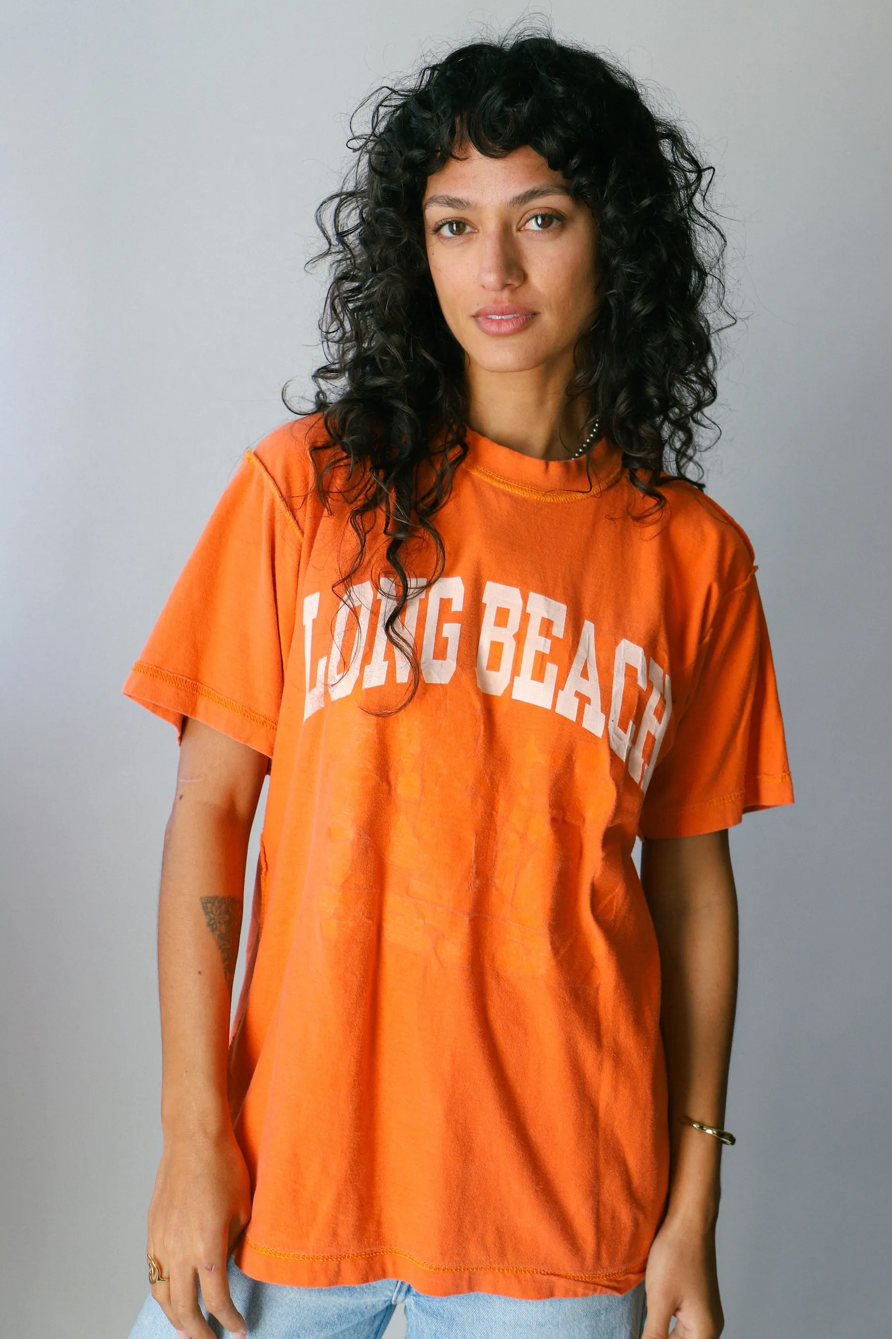 X Prism Orange Varsity Tee 003