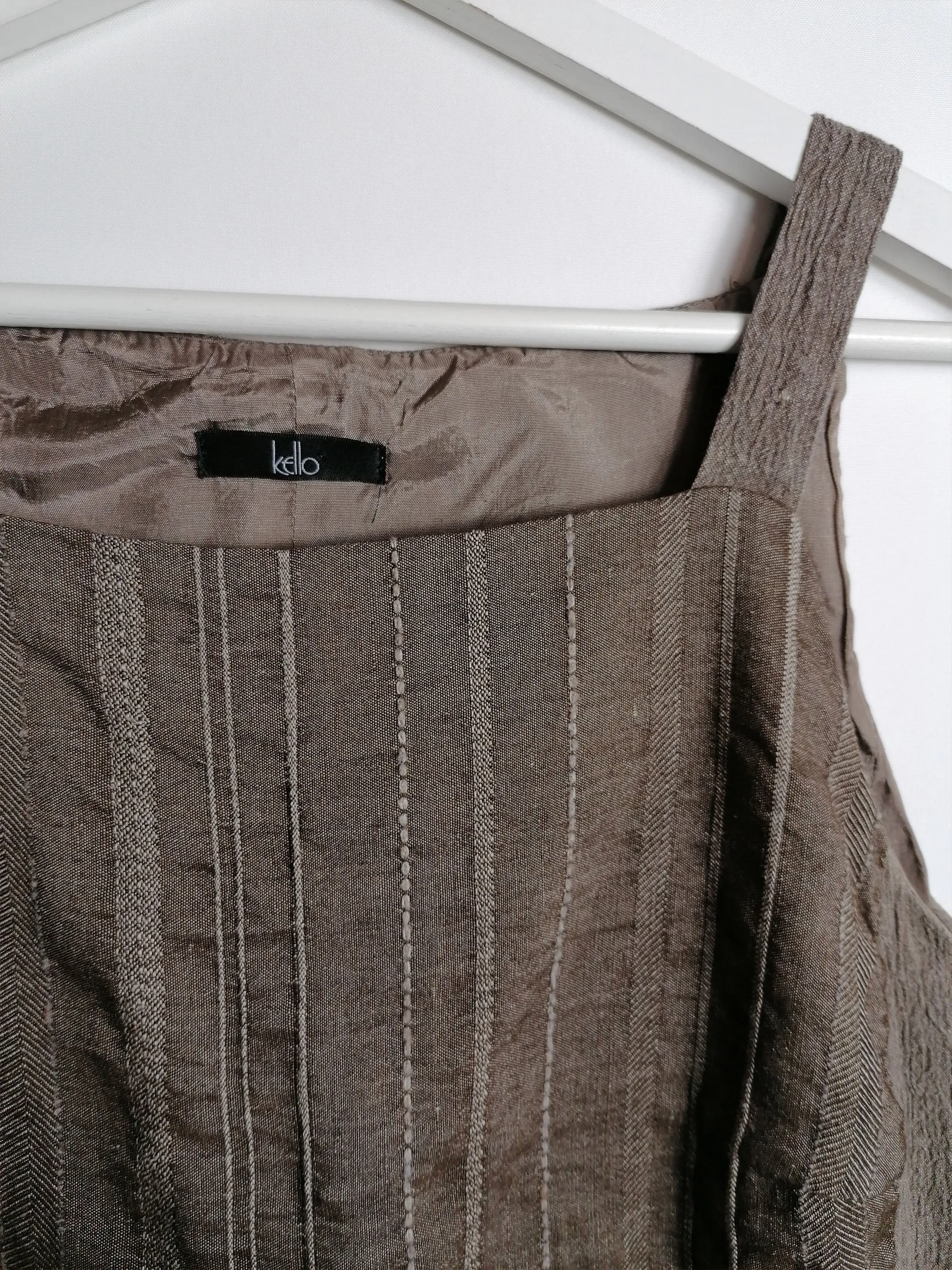 Y2K KELLO Denmark Linen Vest Top - M