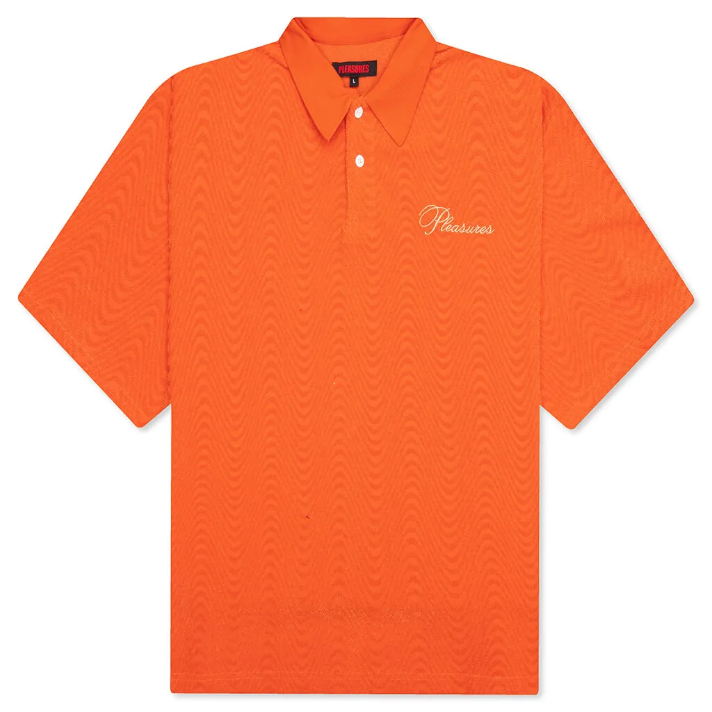 Zen Terry Boxy Polo - Burnt Orange